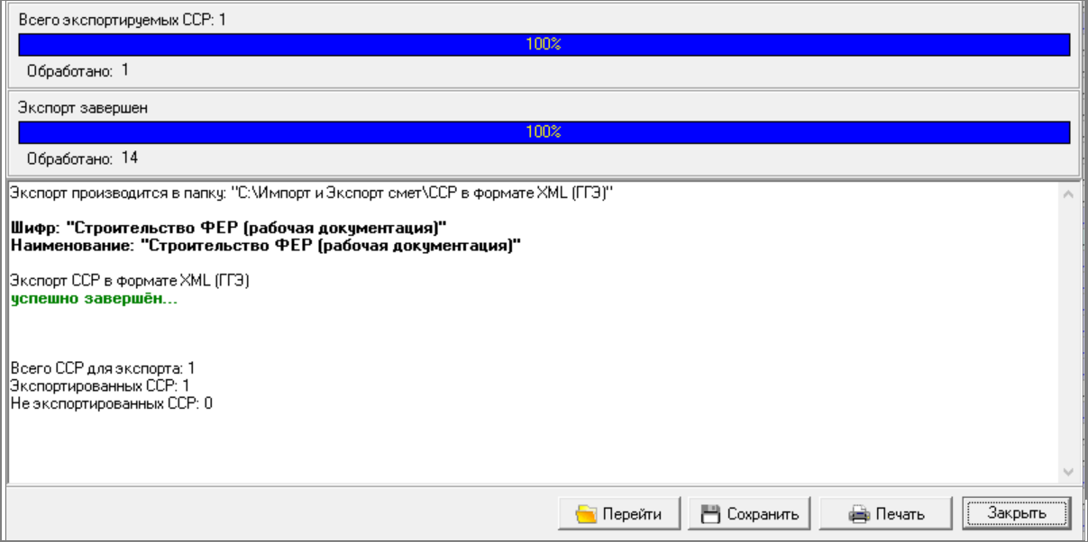 Экспорт ГГЭ